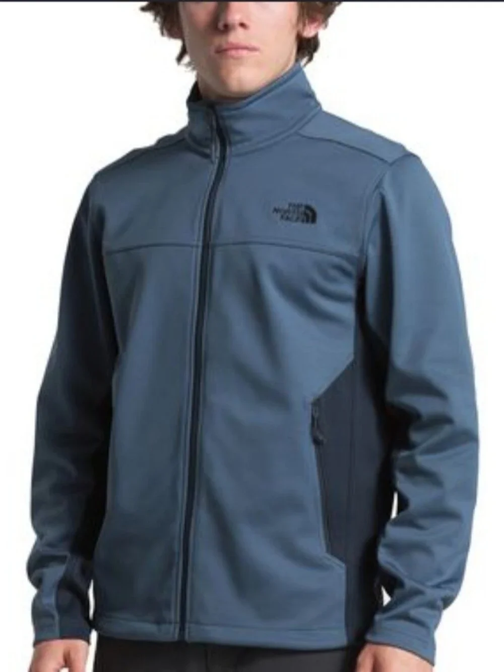 The North Face Men’s WindWall Apex Blue Two Tone Full-Zip Jacket Size Large